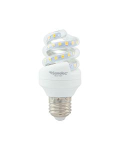 Foco led tipo mini twister, luz cálida 8 W