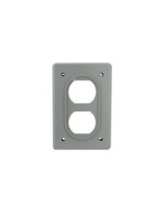 PLACA DE ALUMINIO ARGOS GRIS PARA RECEPTÁCULO DÚPLEX ...