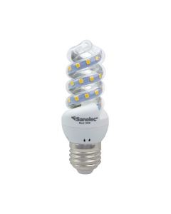 Foco led tipo mini twister, luz cálida 6 W