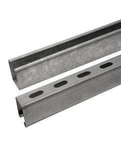 PERFIL UNICANAL PERFORADO 4X4 CALIBRE 18 TRAMO DE 3 M ...