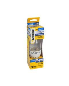 Foco led tipo vela, luz fría 4 W